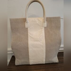Hayward Canvas and Python Tote